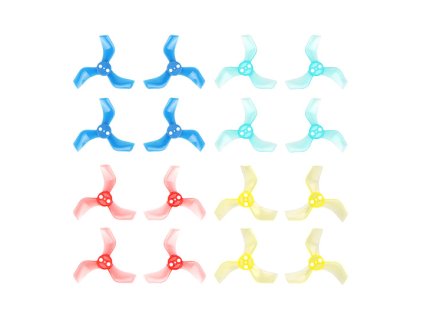 16482 propellers betafpv 40mm 3 blade propellers 1 5mm shaft multicolor 16pcs