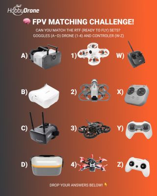 🔥 FPV Matching Challenge is ON! 🔥 Think you know your FPV gear? Let’s test that pilot brain! 🧠💥 Your mission: Match the...